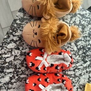 Cute Animal and Bow Baby Slippers